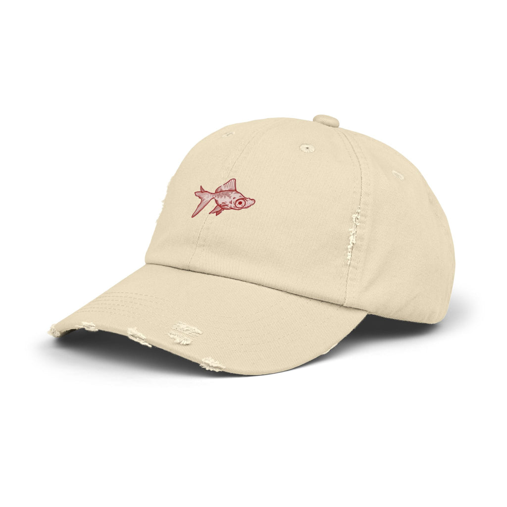 Distressed Fish Cap | Casual Accessories for Fisherman, Beach Lovers, Outdoor Adventures, Gifts for Him, Summer Essentials